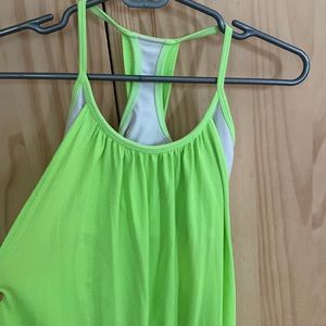 Lululemon attached bra flowy tank top